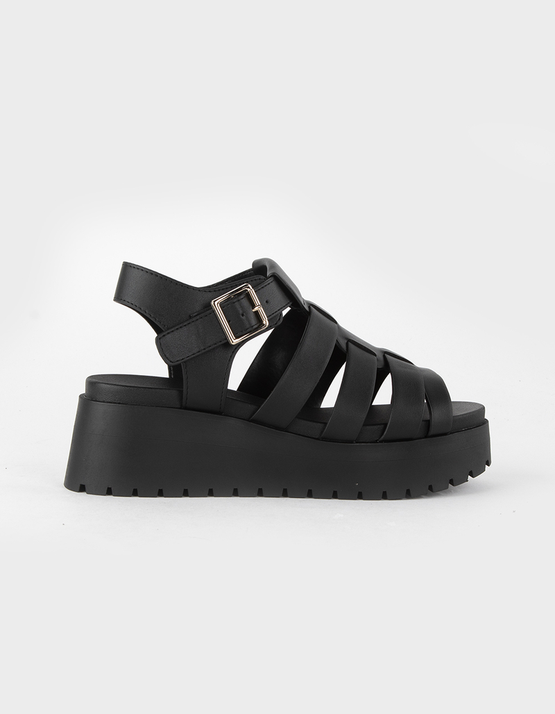 SODA Fisherman Womens Flatform Sandals image number 1