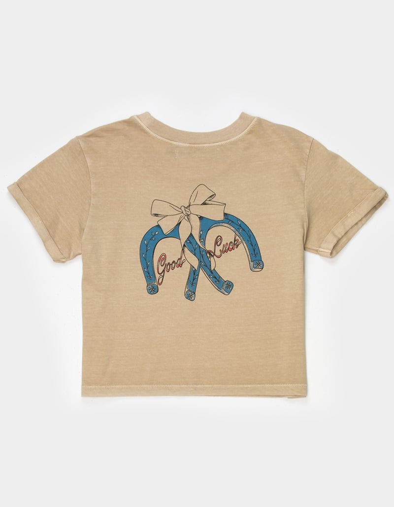 GIRL DANGEROUS Good Luck Girls Tee SAND Tillys