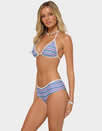 EDIKTED Carlota Striped Triangle Bikini Top Alternative Image