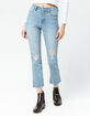 RSQ Sydney Crop Womens Ripped Flare Jeans image number 3