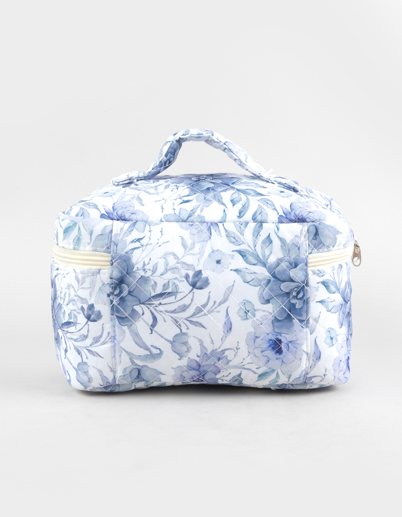 TILLYS Quilted Floral Cosmetic Bag image number 1