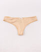 FULL TILT Micro Stripe Mustard Thong image number 1
