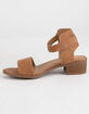 SODA Tan Girls Heeled Sandals image number 3
