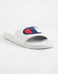 CHAMPION IPO White Mens Slide Sandals image number 1