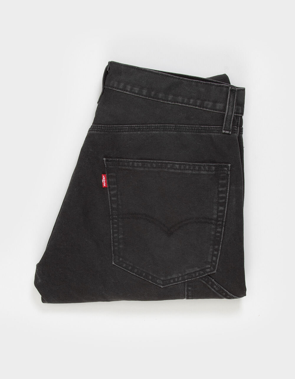 LEVI'S 555 Mens Relaxed Straight Carpenter Pants - WASHED BLACK