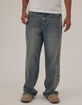 RSQ Applique Mens Baggy Jeans image number 3