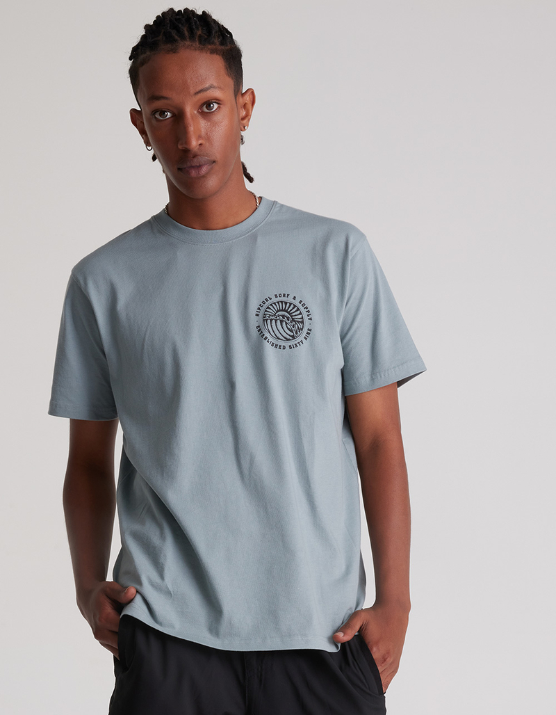 RIP CURL Sunset Waves Mens Tee image number 4