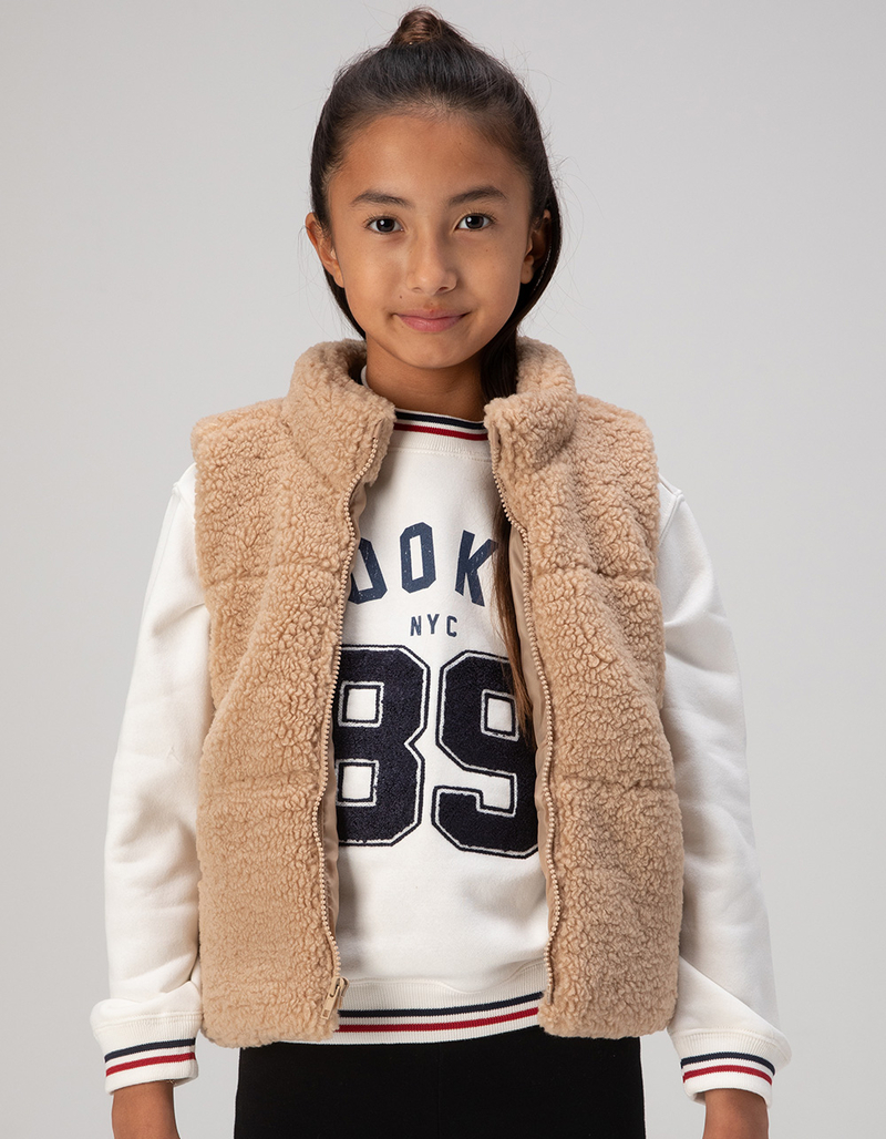 RSQ Girls Sherpa Puffer Vest image number 3