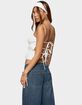 EDIKTED Adler Tiered Backless Top image number 2