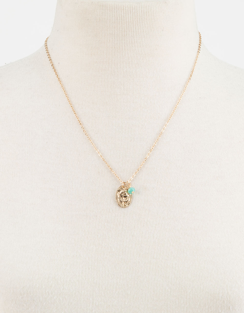 FULL TILT Rose Coin Necklace image number 1