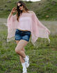 FULL TILT Womens Off The Shoulder Sequin Poncho image number 1