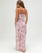 FULL TILT Floral Mesh Womens Maxi Dress image number 4