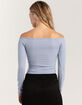 RSQ Womens Off Shoulder Long Sleeve Top image number 4