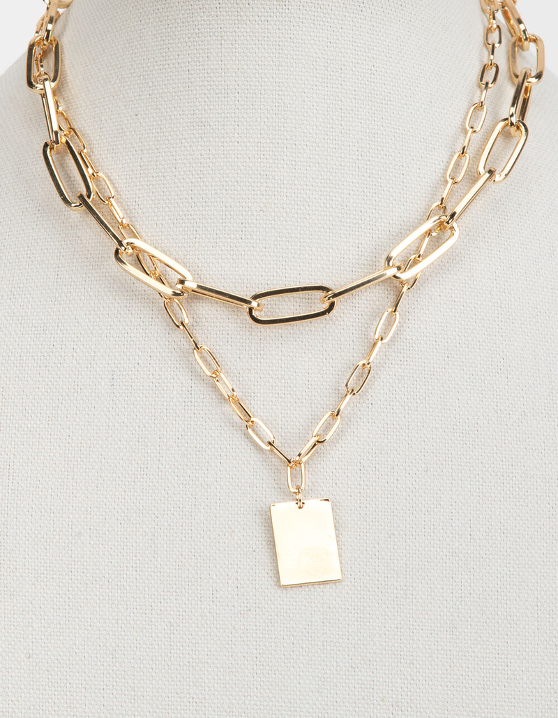 FULL TILT Chunky Chain Tag Necklace image number 1