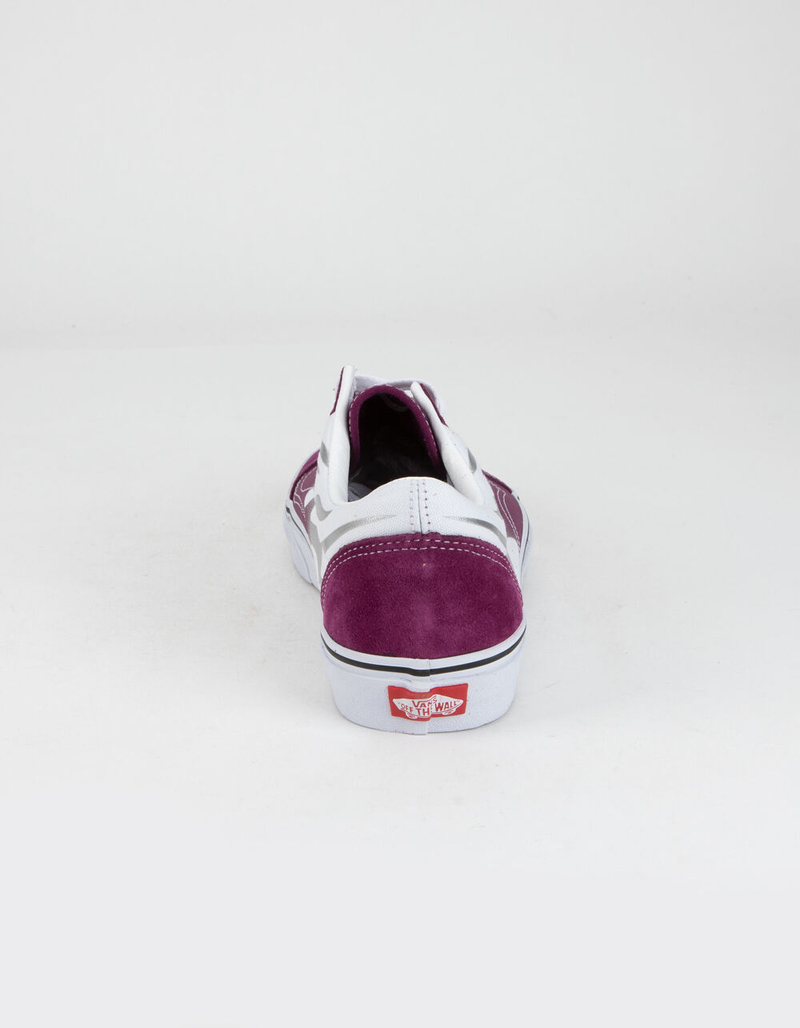 VANS Flame Old Skool Mens Dark Purple Shoes image number 4
