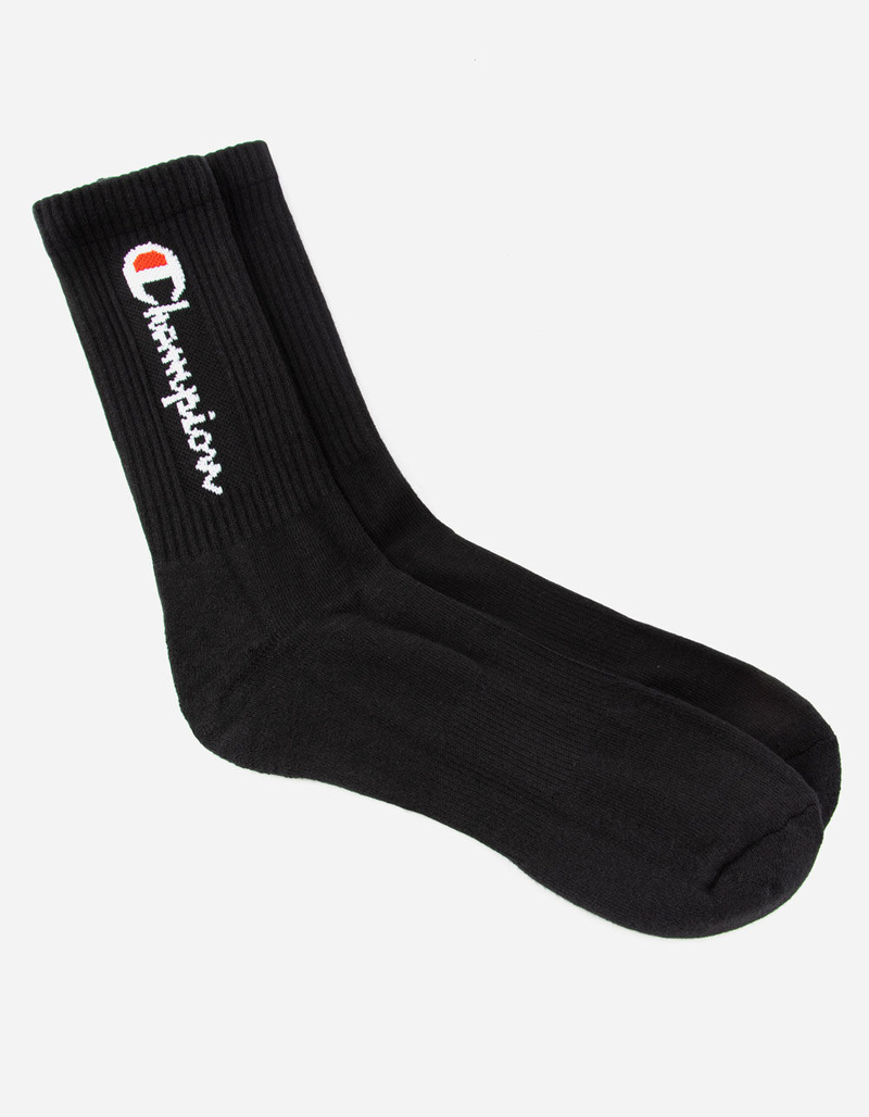 CHAMPION Vertical Logo Mens Crew Socks image number 0