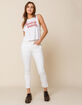LEVI'S 501 Womens White Stretch Skinny Jeans image number 1