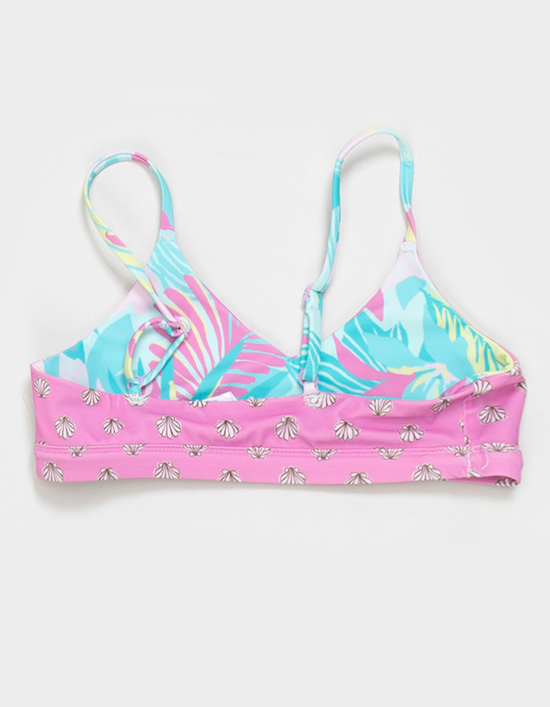 BILLABONG Des Tropics Girls Reversible Bralette Bikini Set image number 3