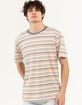 RSQ Mens Oversized Striped Tee image number 1