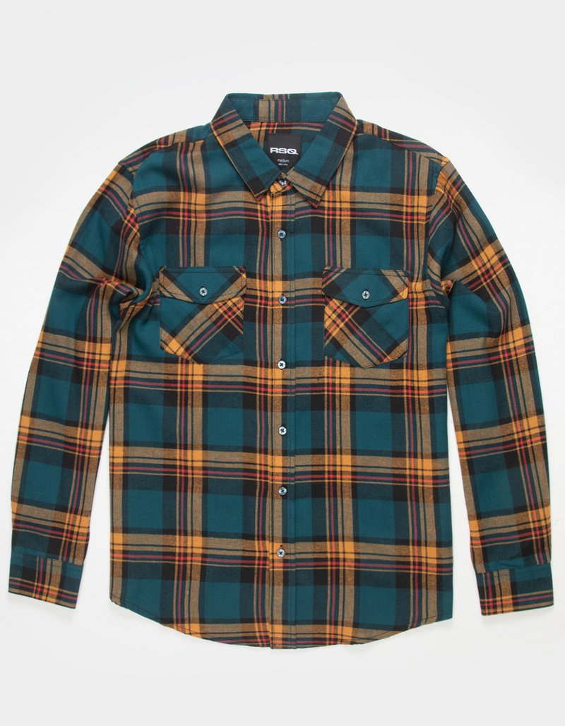 RSQ Mens Plaid Flannel image number 0