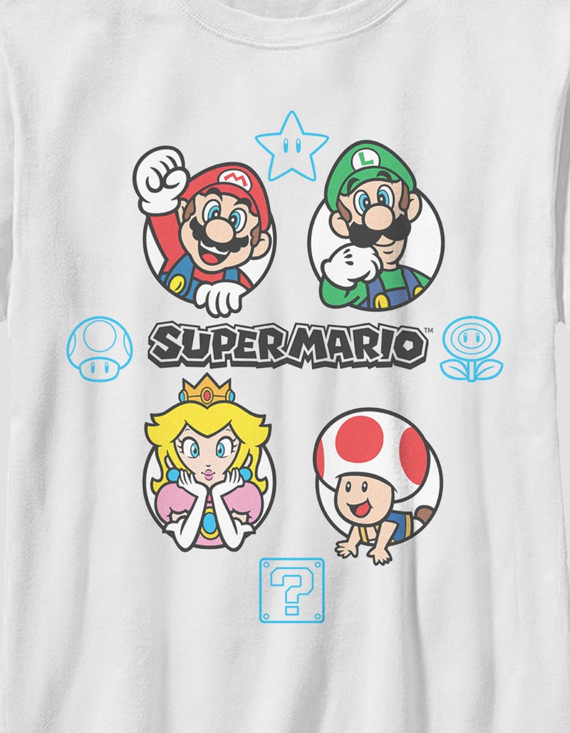 SUPER MARIO Group Fun Unisex Kids Tee image number 1