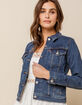 LEVI'S Original Womens Dark Wash Denim Trucker Jacket image number 1