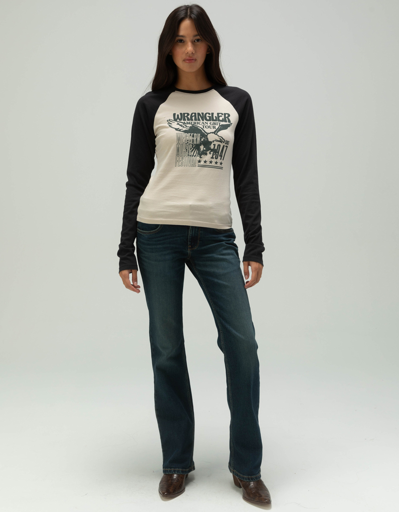 WRANGLER Womens Raglan Band Tee image number 1
