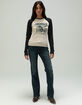 WRANGLER Womens Raglan Band Tee image number 2