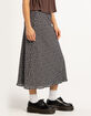 RSQ Womens Low Rise Ditsy Midi Skirt image number 3
