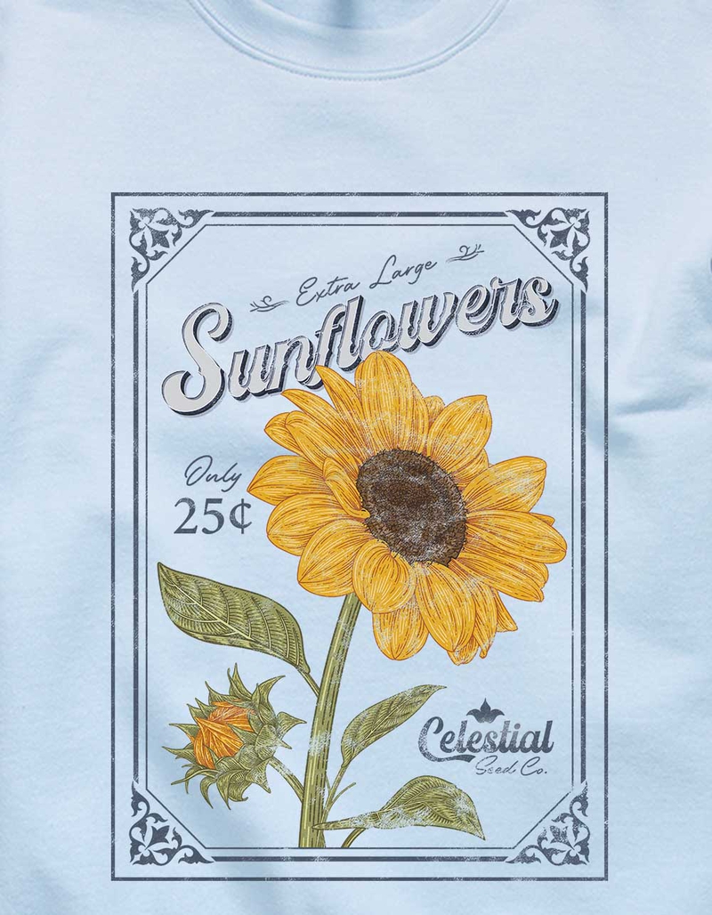 SUNFLOWER Celestial Stamp Distressed Unisex Crewneck Sweatshirt image number 1