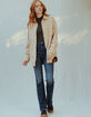 WEST OF MELROSE Suede Womens Shacket image number 3