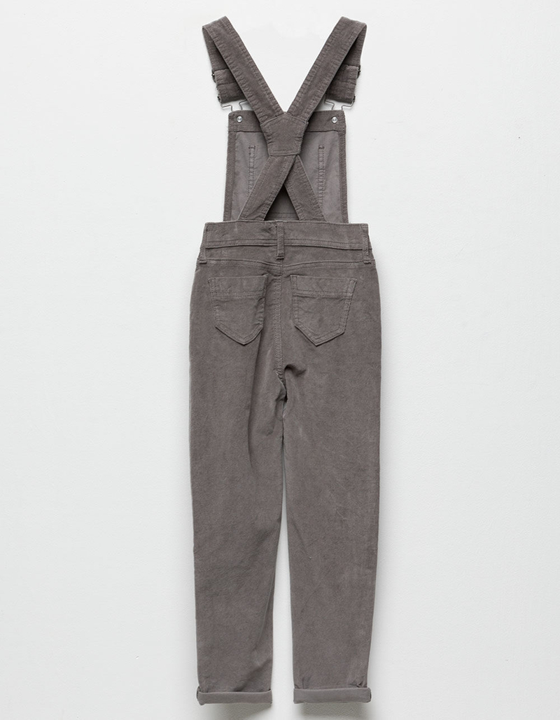 CELEBRITY PINK Gray Girls Corduroy Overalls image number 1