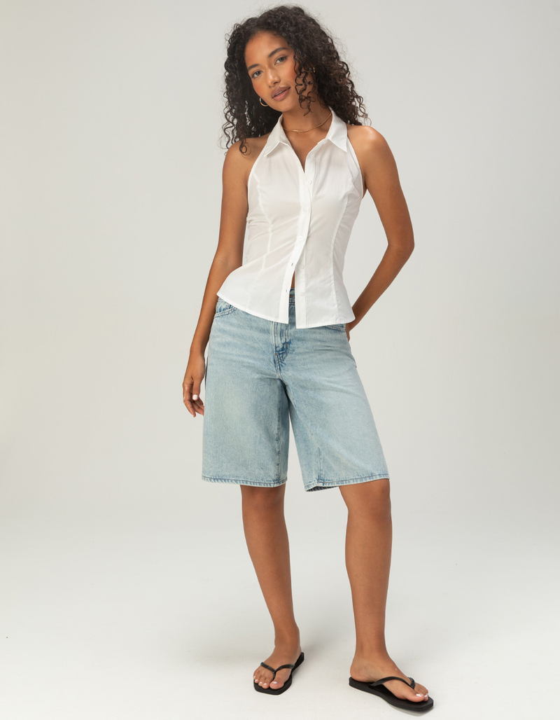 LEVI'S Womens Middy Jorts - Abraided Art image number 4