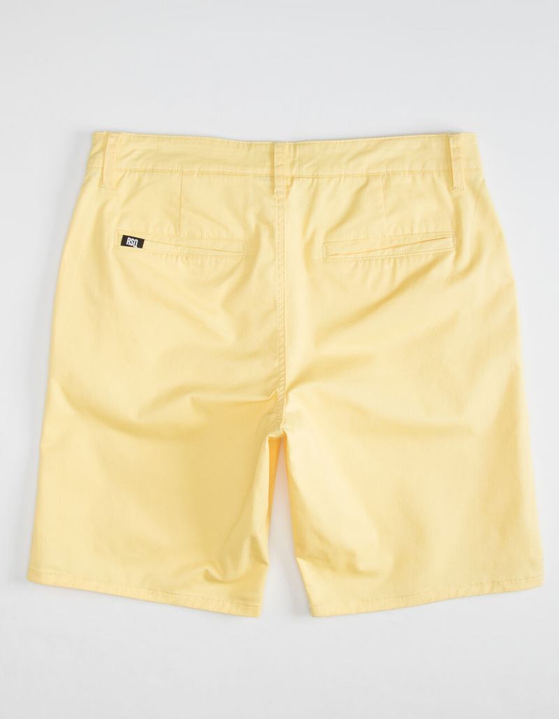 RSQ Mid Length Mens Light Yellow Chino Shorts image number 5