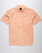 SUPER MASSIVE Washed Solid Mens Dusty Pink Button Up Shirt image number 1