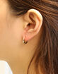 DO EVERYTHING IN LOVE 14K Gold Dipped Pave CZ Huggie Hoop Earrings image number 2