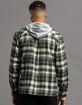 RSQ Mens Plaid Hooded Flannel image number 5