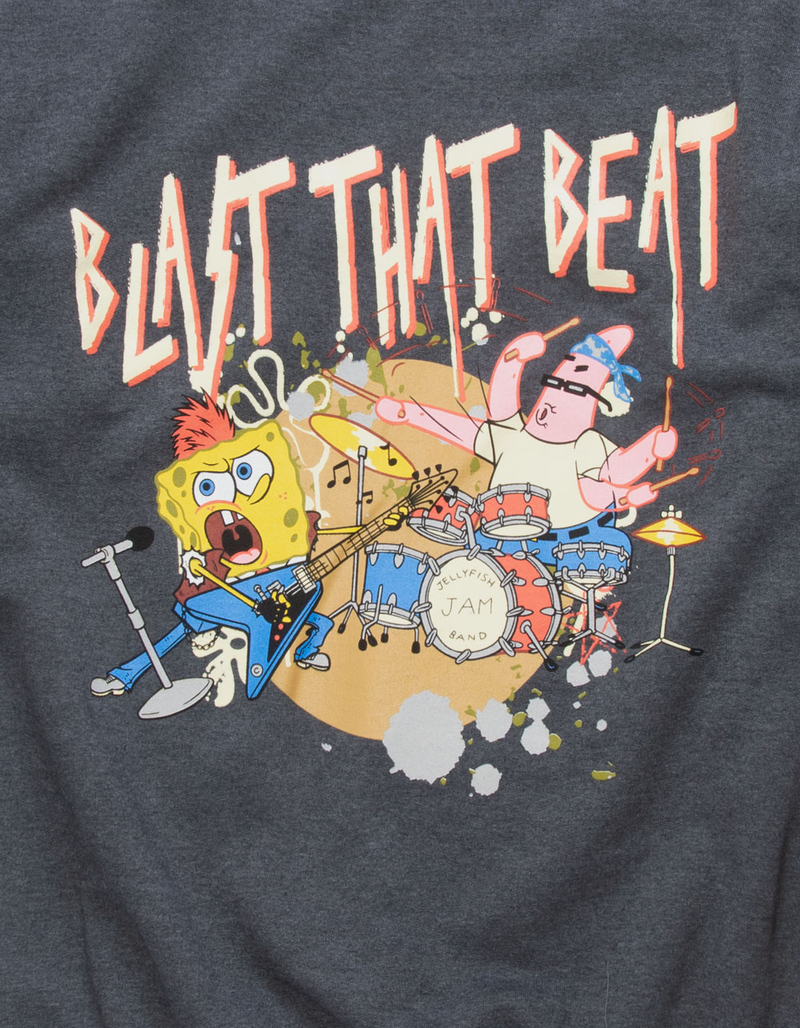 RSQ x SpongeBob Blast That Beat Mens Crewneck Sweatshirt image number 2
