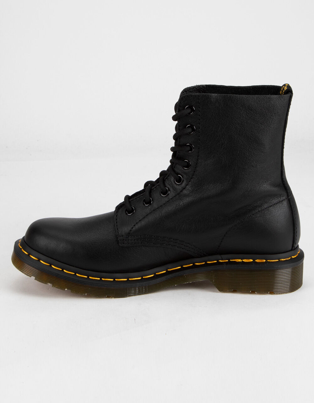 DR. MARTENS 1460 Pascal Virginia Leather Womens Boots - BLACK - 385556100