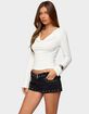 EDIKTED Marilla Cowl Neck Long Sleeve Top image number 2