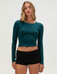 TILLYS Womens Long Sleeve Baby Tee image number 1