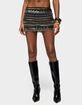EDIKTED Neah Mixed Sequin Mini Skirt image number 1