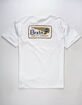 BRIXTON Messenger White Mens T-Shirt image number 1
