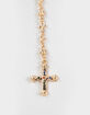 FULL TILT Lariat/Rhinestone Cross Necklace image number 2
