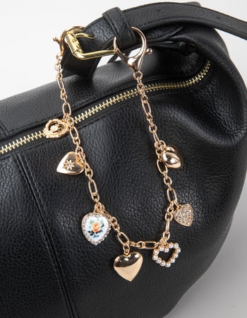 FULL TILT Heart Locket Pearl Bag Charm Alternative Image