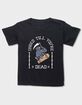 SKELETON Shred Till You're Dead Unisex Kids Tee image number 1