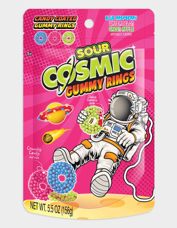 Cosmic Sour Gummy Rings Candy Primary Image