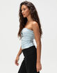 FULL TILT Rose Lace Trim Womens Tube Top image number 3