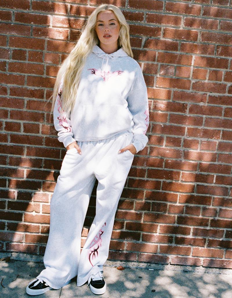 FULL TILT Tattoo Heart Womens Hoodie image number 5