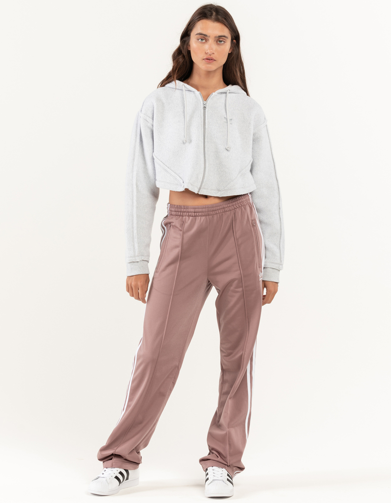 ADIDAS Crop Lounge Womens Full Zip-Up Hoodie image number 3